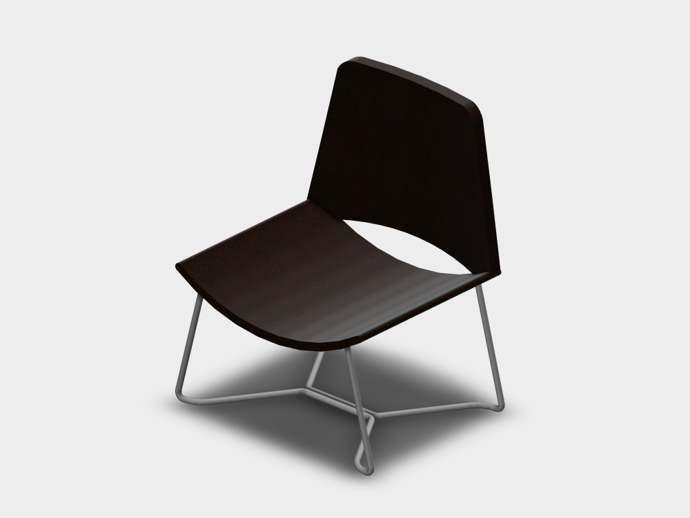 Minimalist single armchair