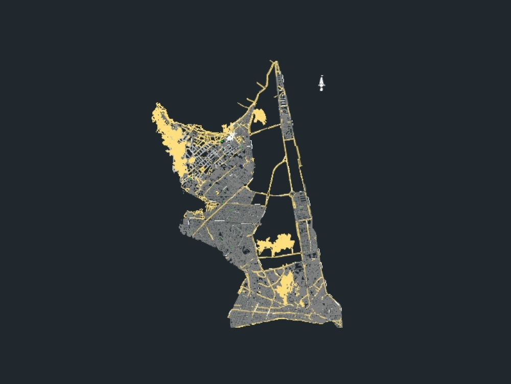 Plan of Cajamarquilla, Lima