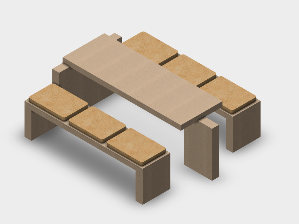 Integrated coffee table