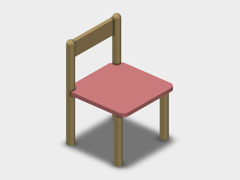 Child's chair with backrest