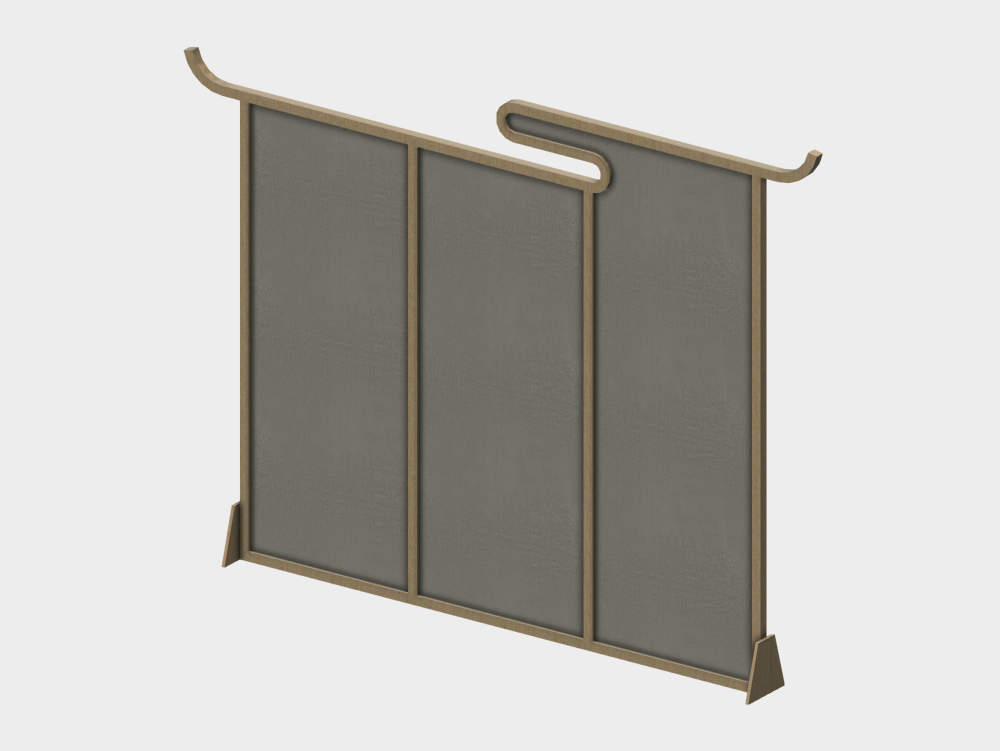 Curved modular divider