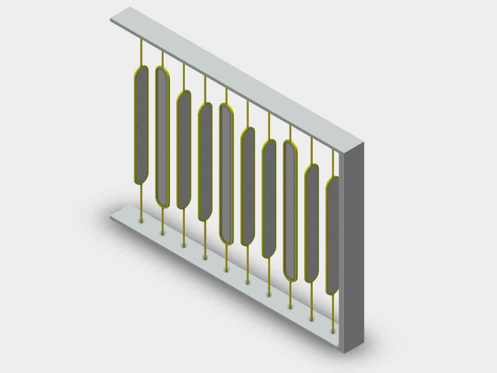 Vertical room divider