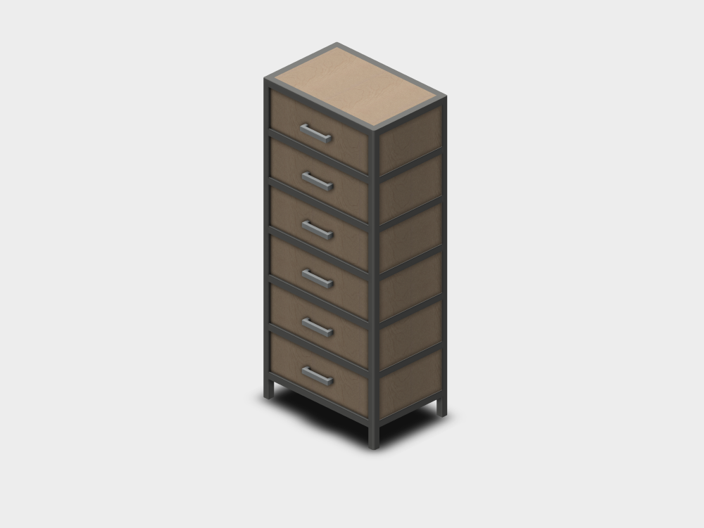 Vertical chest of drawers