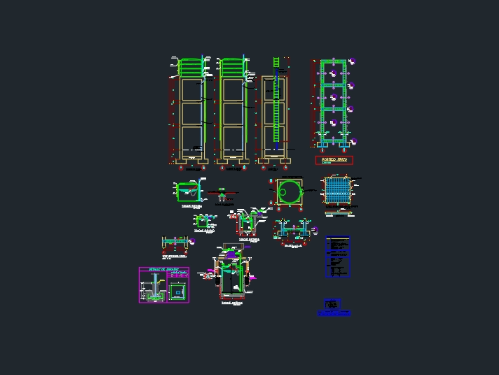 Elevated tank structure 8 meters