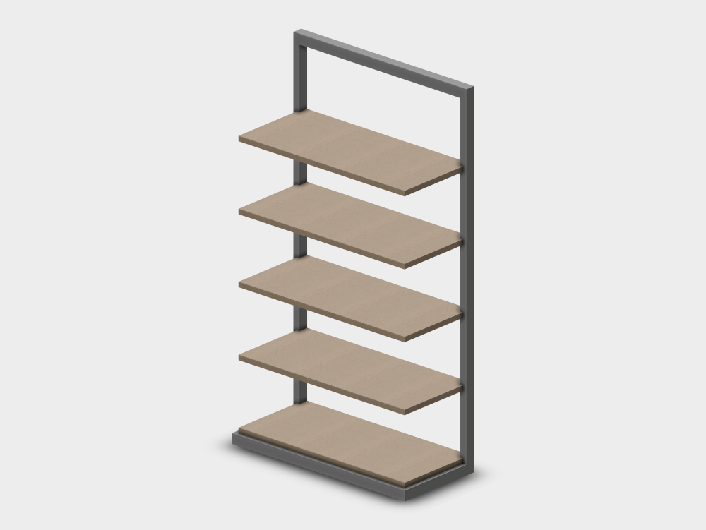 Estantería suspendida