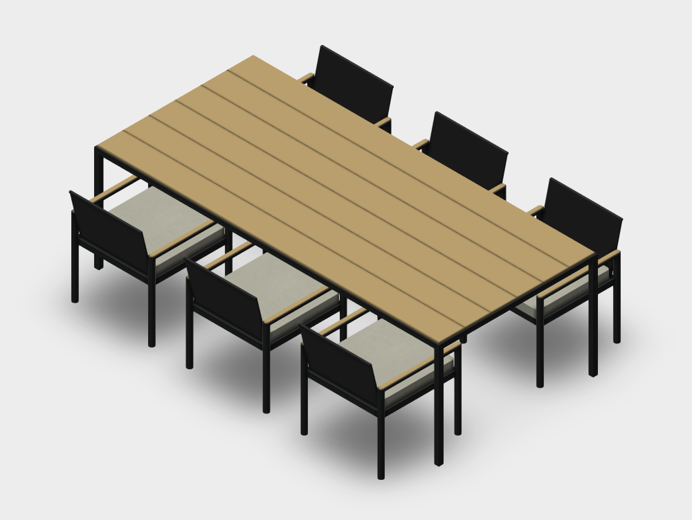 Juego de comedor para exteriores