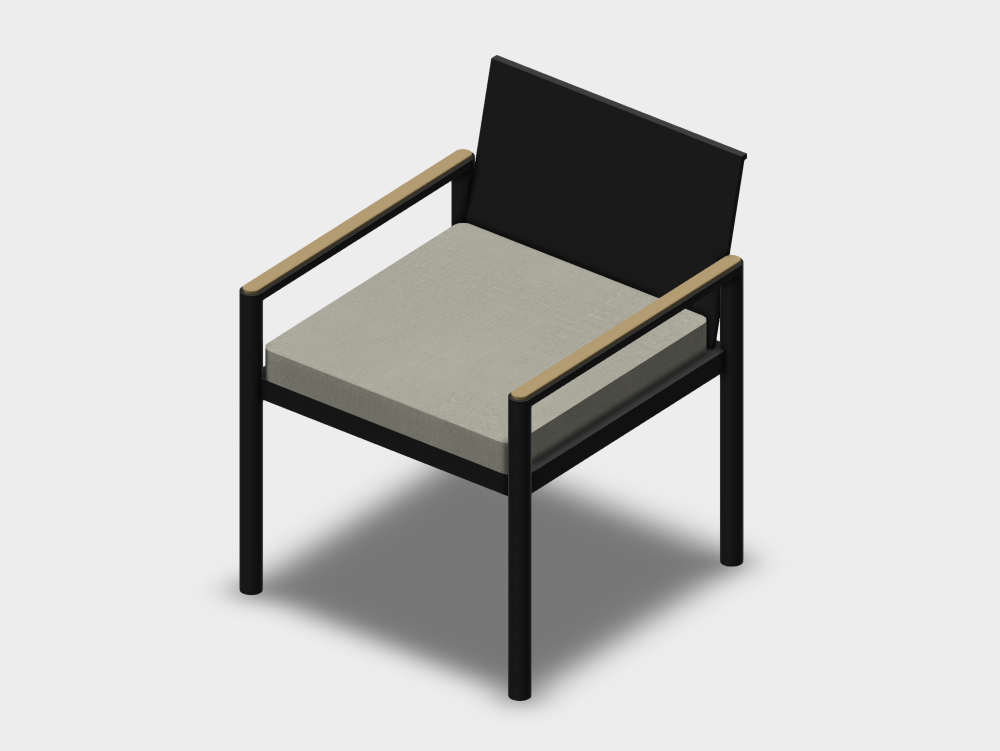 Silla metálica para exterior