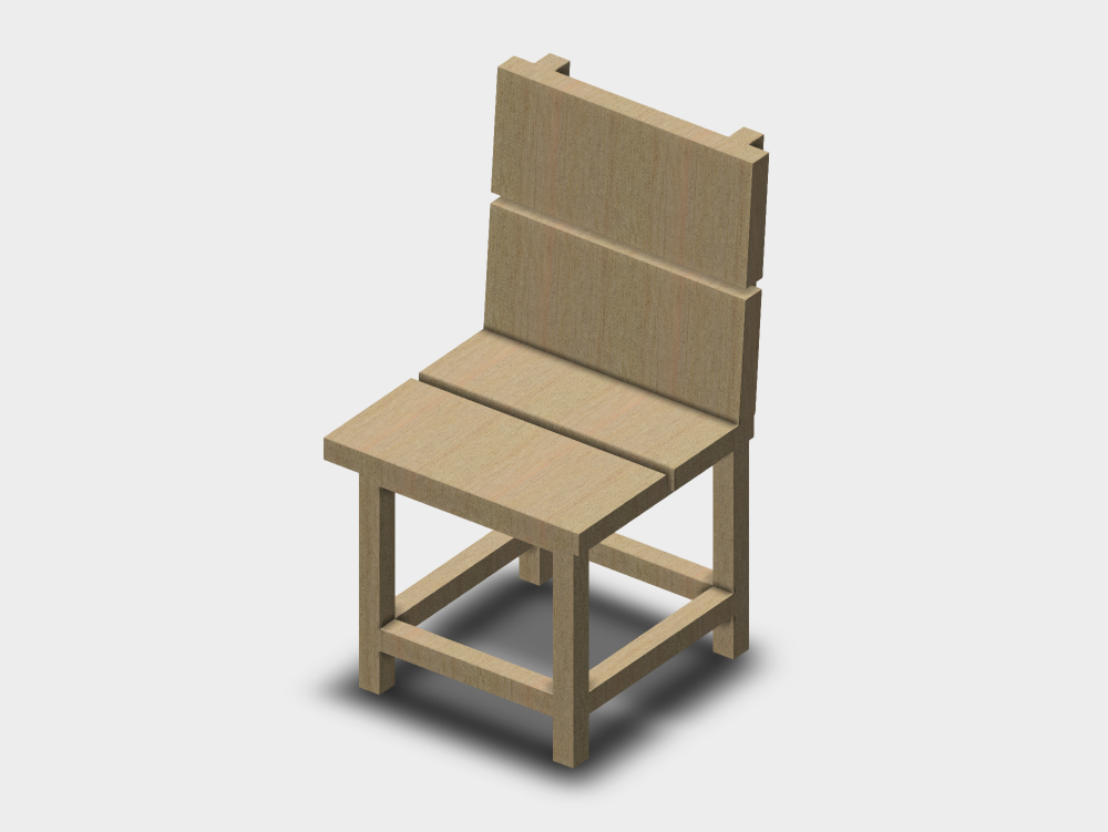 Silla de exterior simple