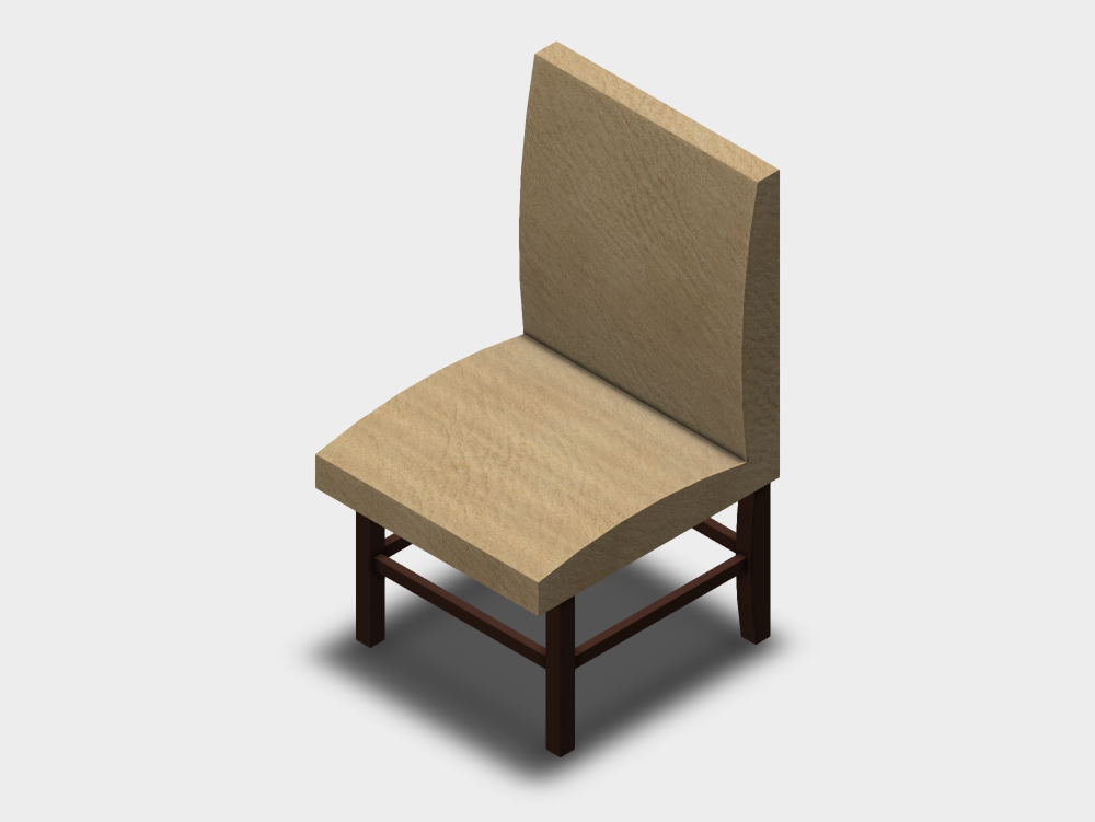 Silla de comedor tapizada