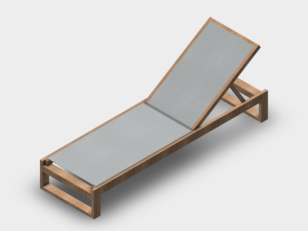 Tumbona ajustable para exteriores