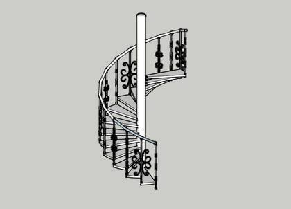 Metal staircase