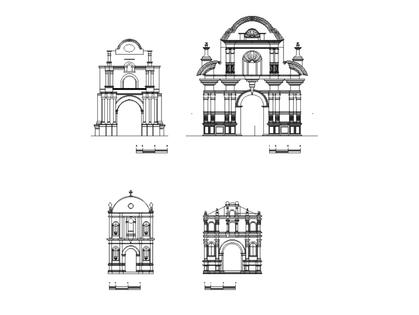 Iglesias y templos en AutoCAD 264 Bloques CAD gratis | Bibliocad