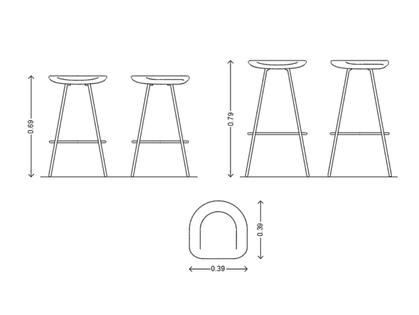 Folding chairs on AutoCAD 82 free CAD blocks | Bibliocad